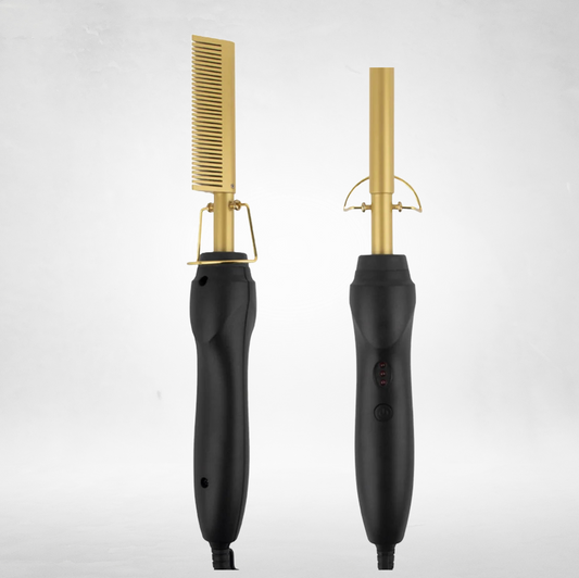 2 in 1 Portable Hot Comb Hair Straightener